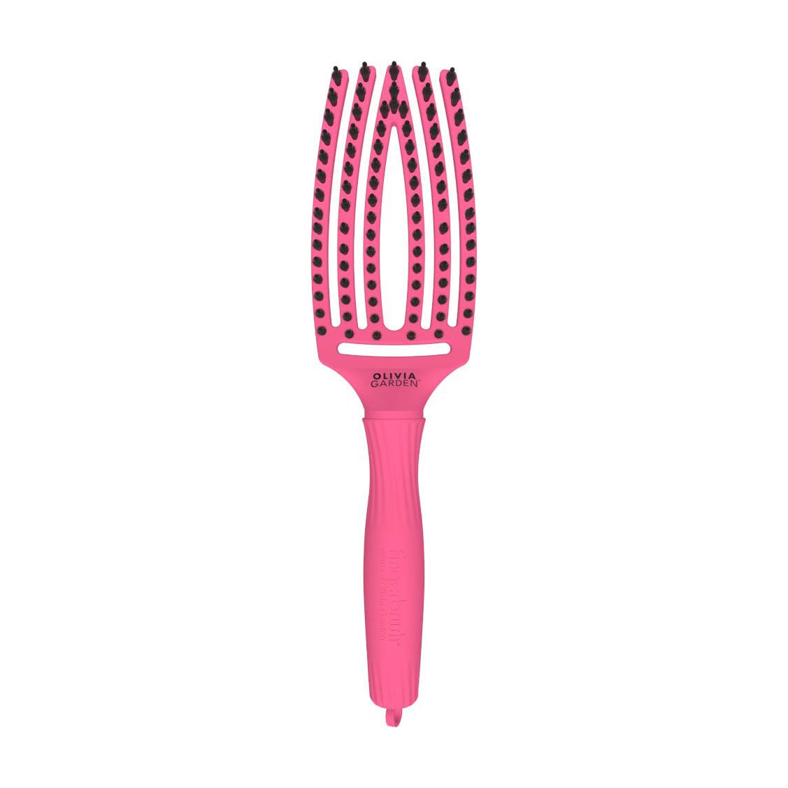 Щітка для волосся Olivia Garden Finger Brush Medium, Hot Pink, 1 шт